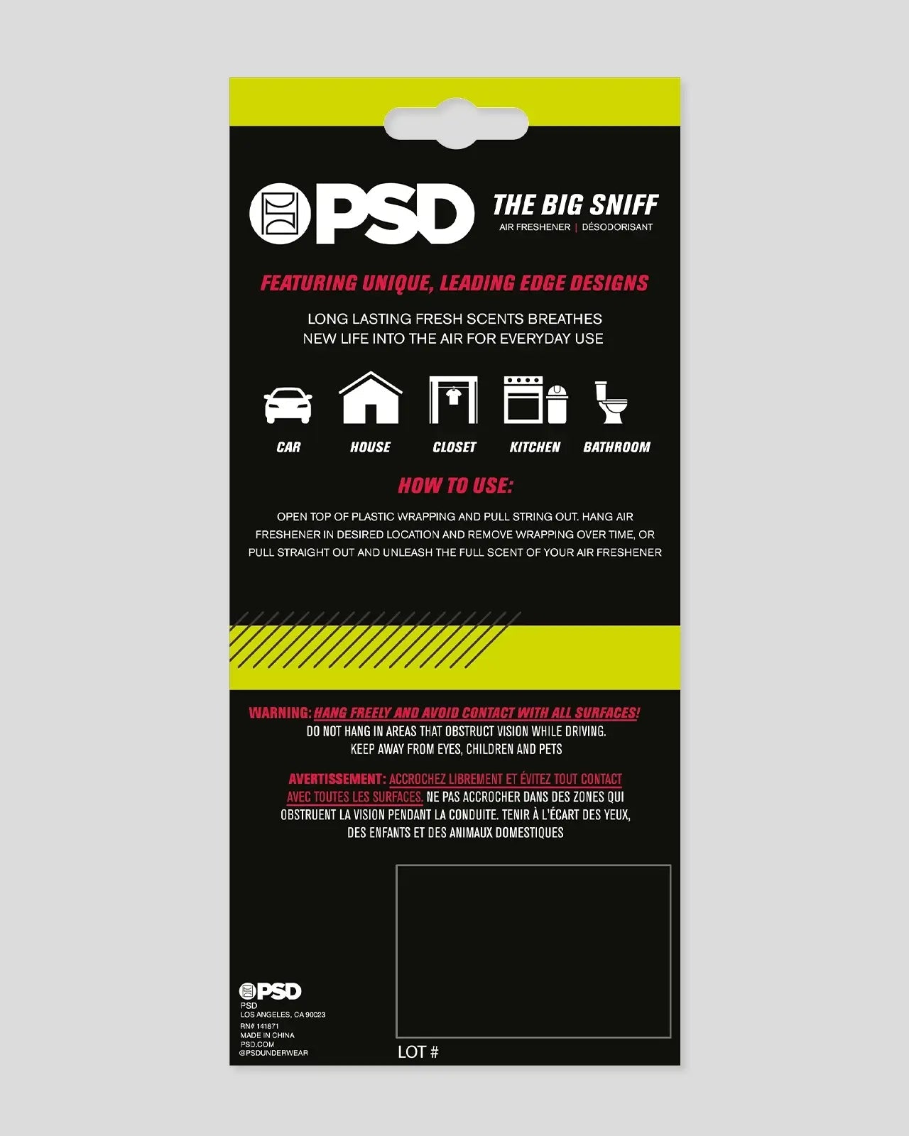 PSD 3 Pack - Peace Sign - Air Freshener