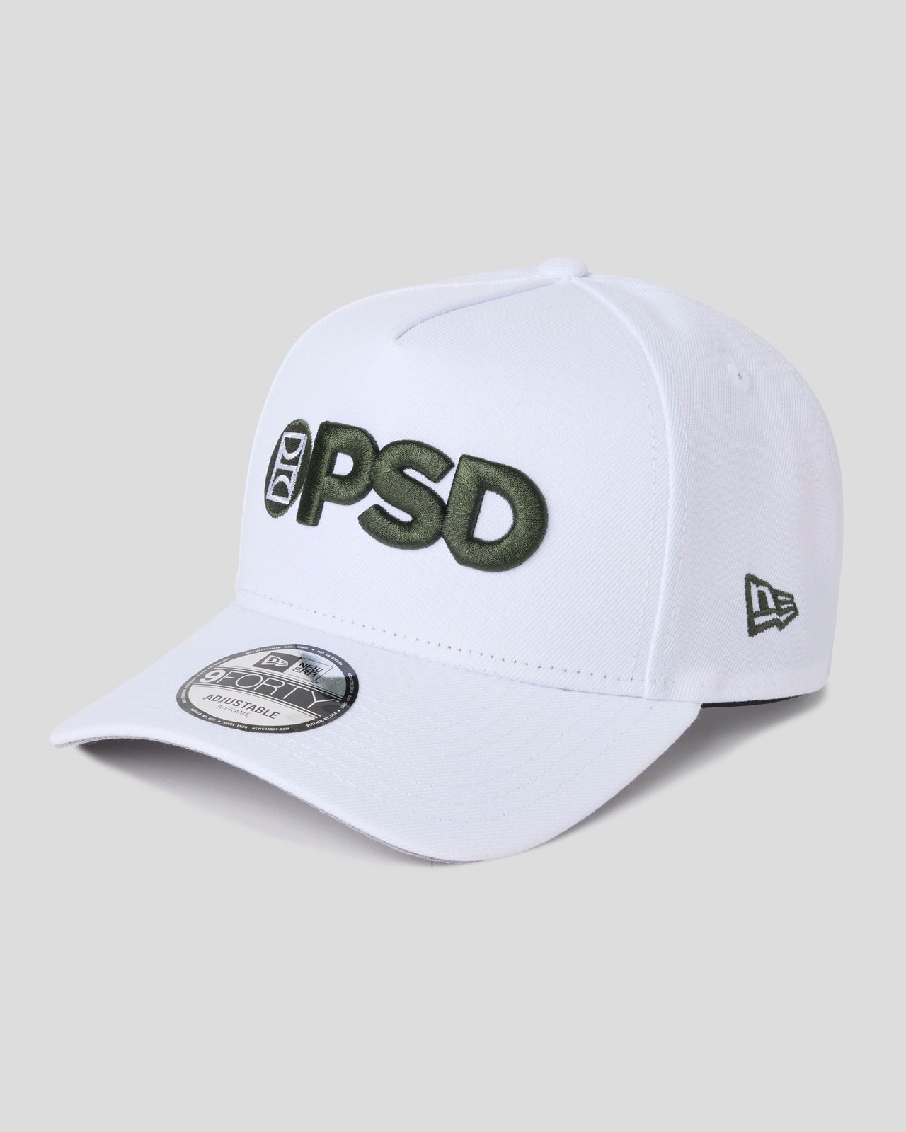 PSD New Era x PSD Logo Hat White/Green - ACCESSORIES