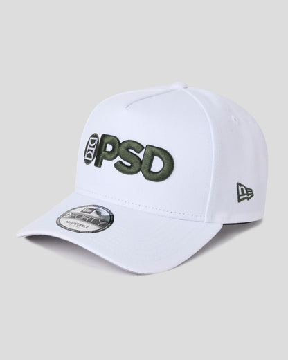 PSD New Era x PSD Logo Hat White/Green - ACCESSORIES