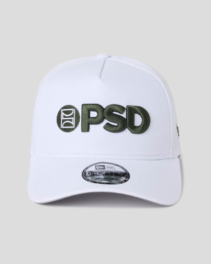 PSD New Era x PSD Logo Hat White/Green - ACCESSORIES