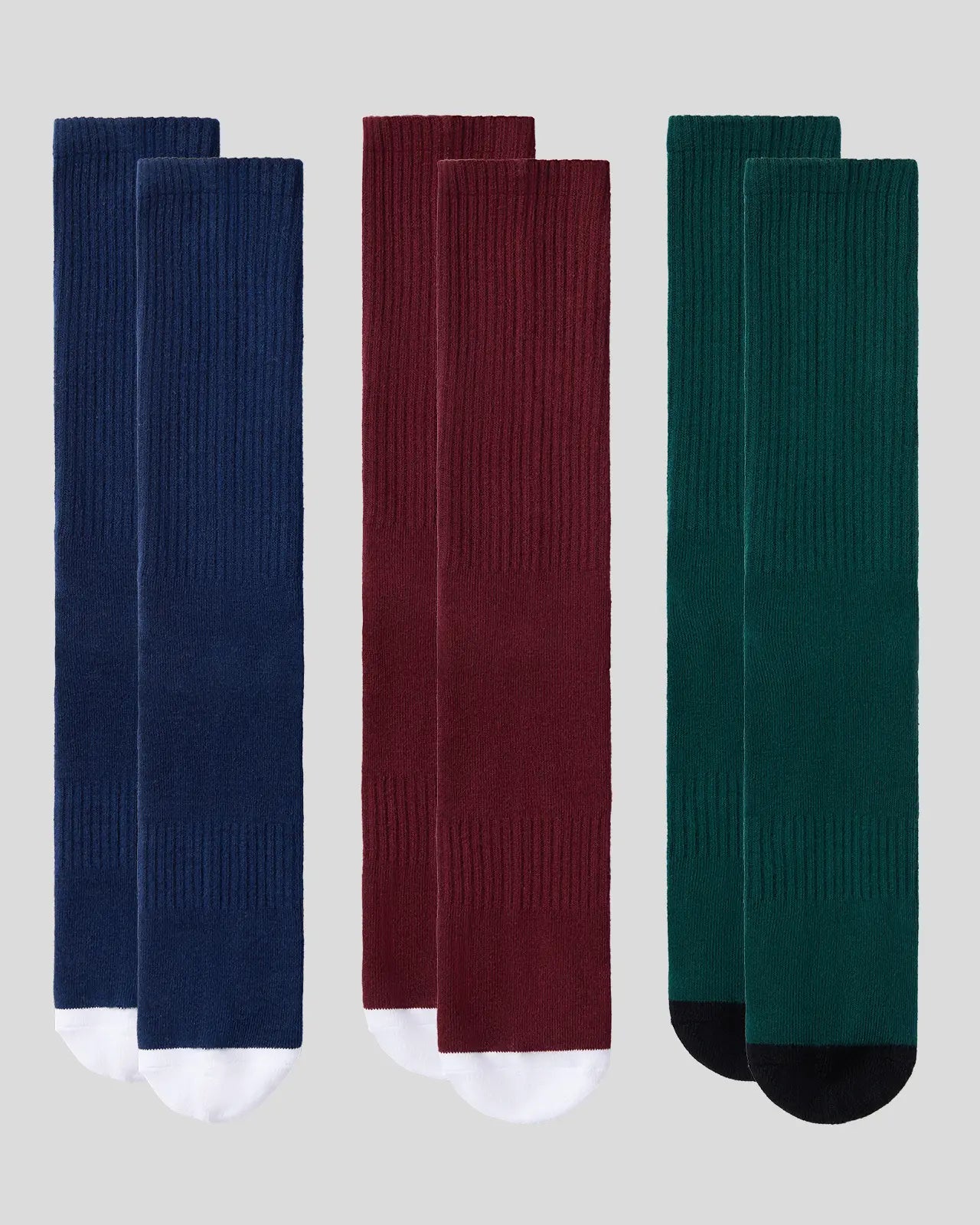 PSD 3 Pack - Logo Crew - Dark Tones - Crew Sock