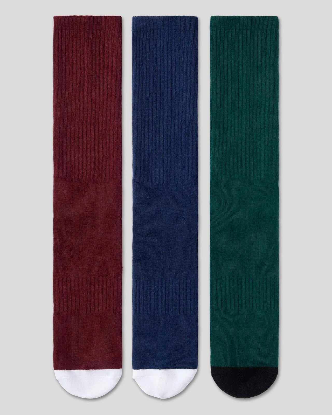 PSD 3 Pack - Logo Crew - Dark Tones - Crew Sock