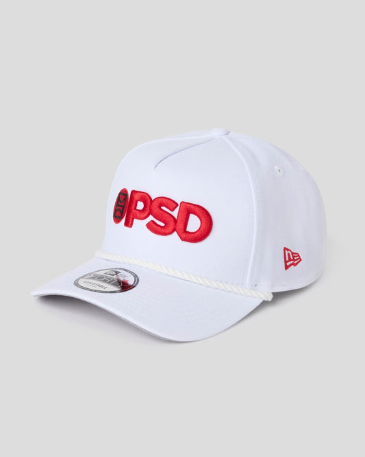PSD New Era x PSD Logo Hat White/Red - ACCESSORIES