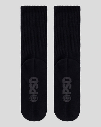 PSD Womens Crew - Black - Crew Sock