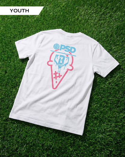 PSD Baseball Lifestyle 101 - White Tee - Youth Classic Tee