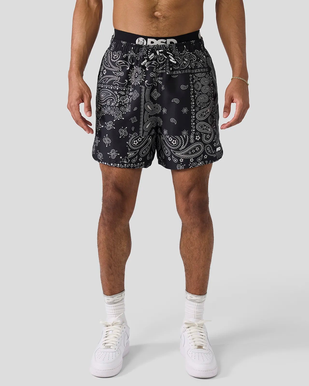 PSD Khaki Paisley Essential Short - Essential Short