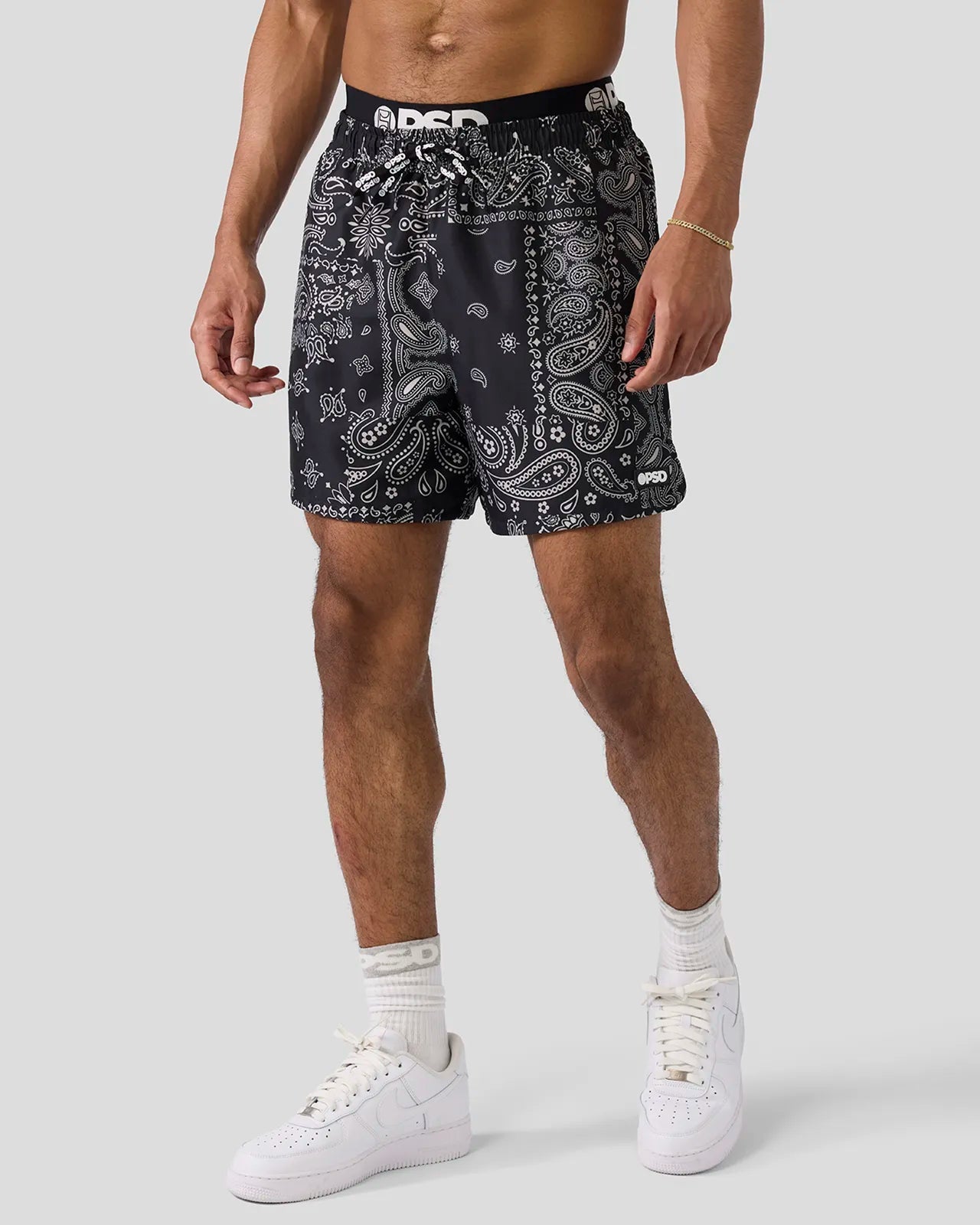 PSD Khaki Paisley Essential Short - Essential Short