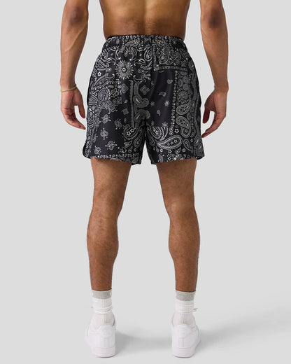 PSD Khaki Paisley Essential Short - Essential Short