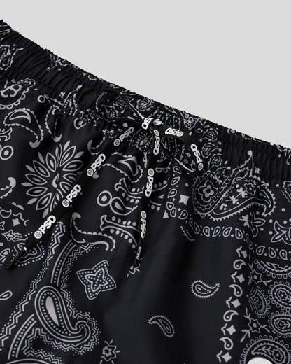 PSD Khaki Paisley Essential Short - Essential Short