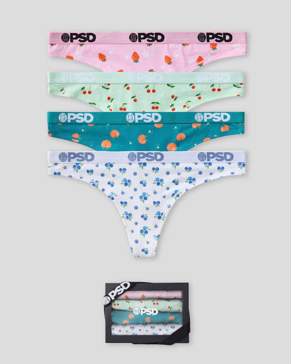 PSD Modal 4 Pack - Fruity - Thong - Modal