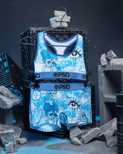 PSD Sad Girlz - Blues - Sports Bra
