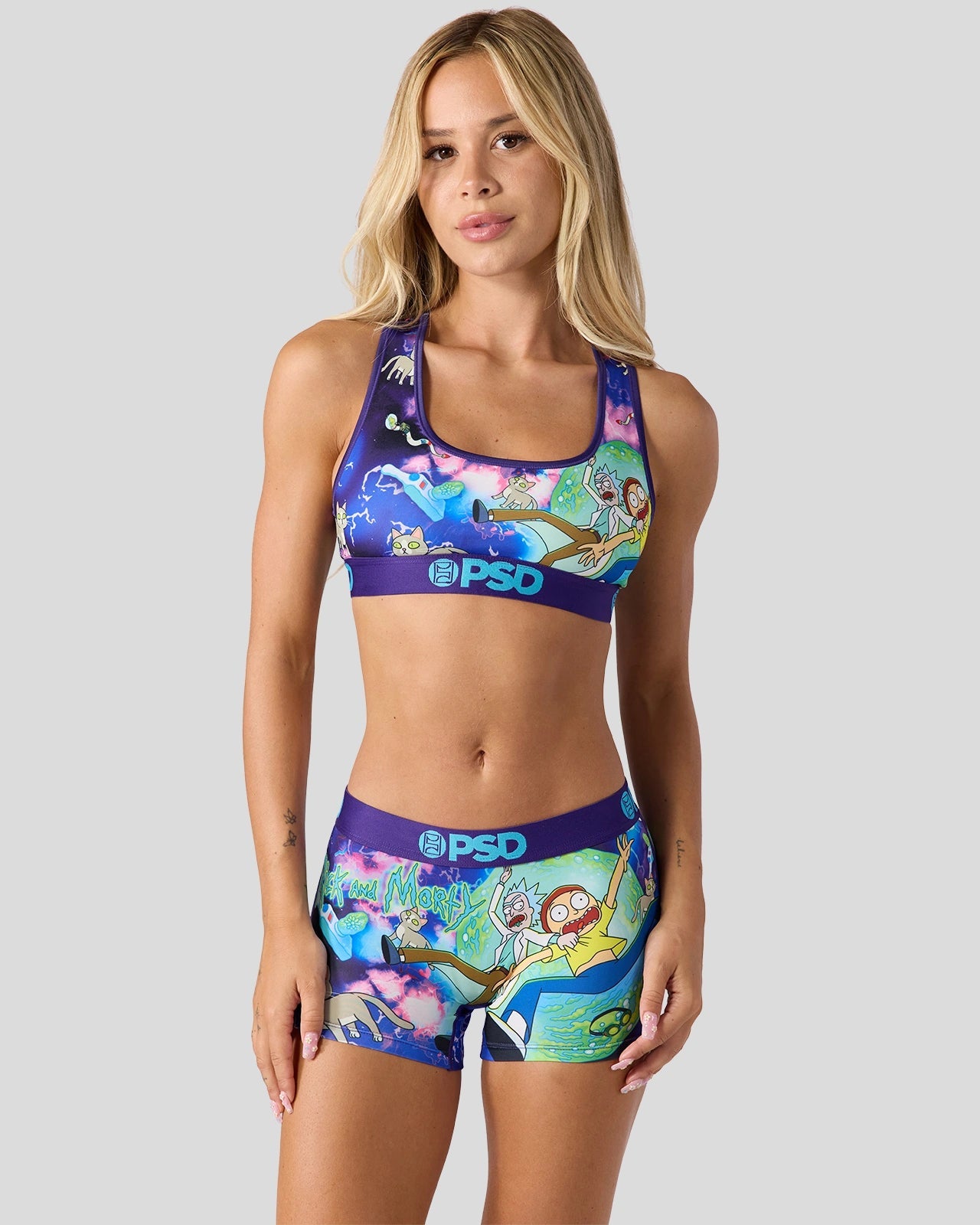 PSD Rick and Morty - Purple Days - Sports Bra