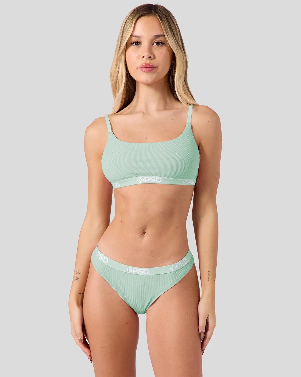 PSD Ribbed - Mint - Thong - Ribbed