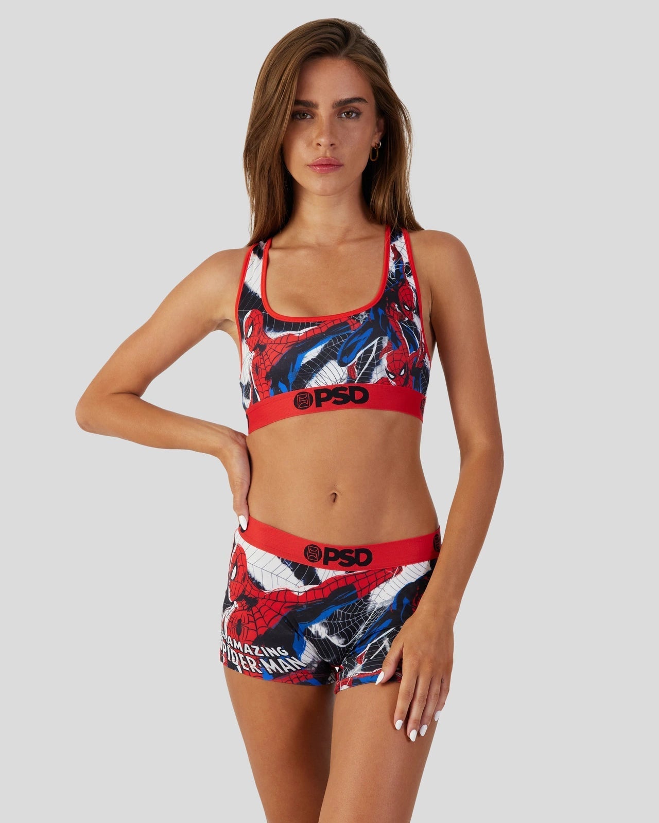 PSD Womens Spider-Man Sports Bra