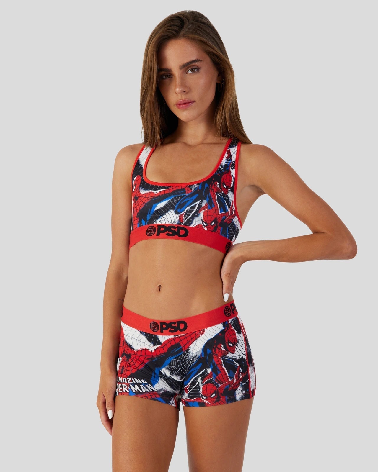 PSD Womens Spider-Man Sports Bra