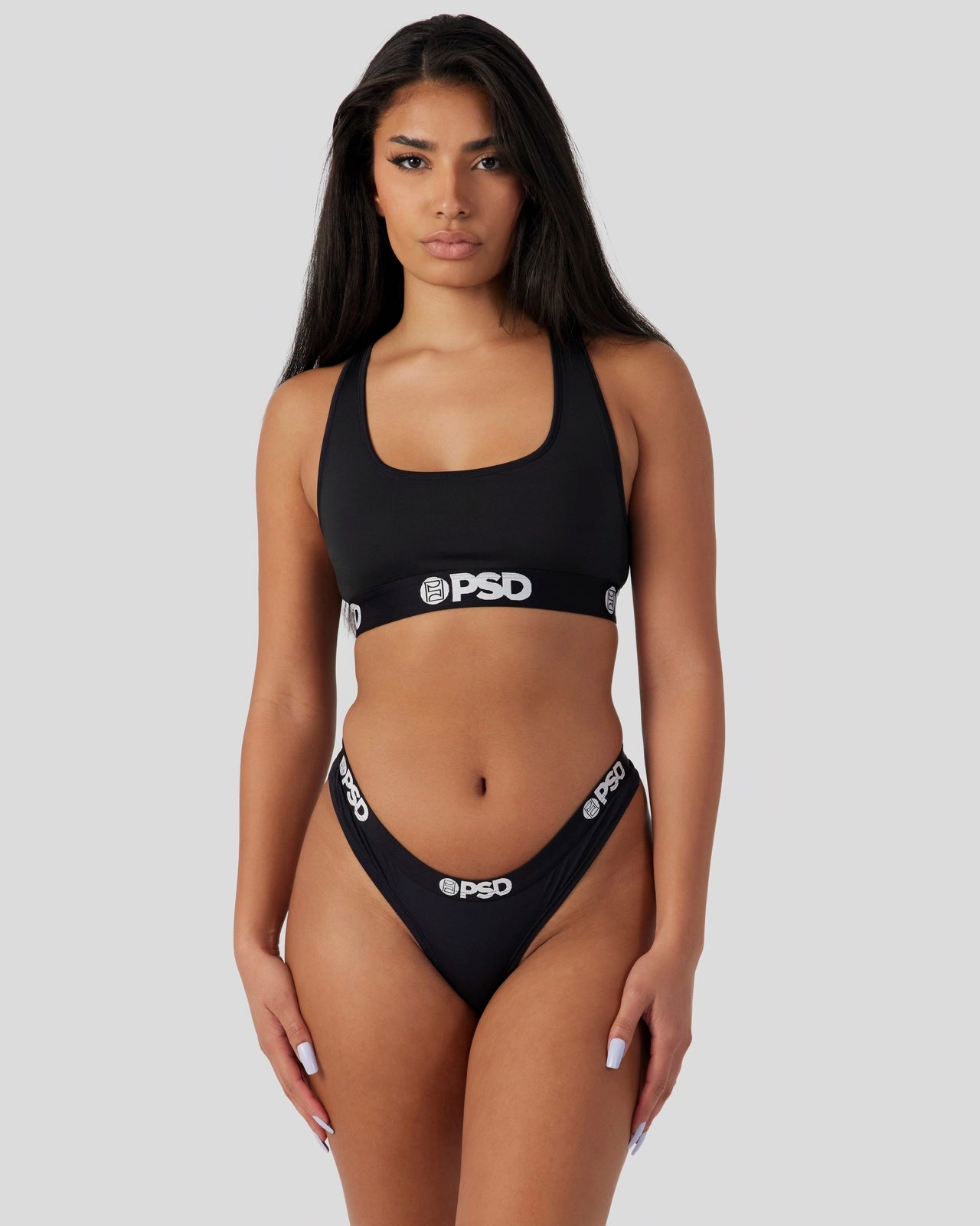 PSD Solids - Black - Thong