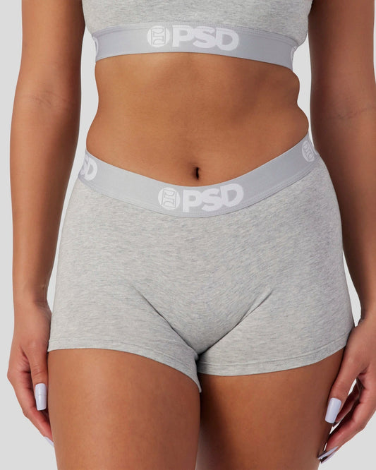 PSD Modal Solids - Athletic Grey - Boy Short - Modal