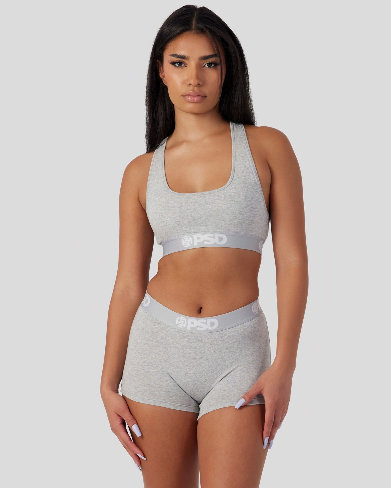 PSD Modal Solids - Athletic Grey - Boy Short - Modal