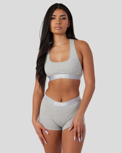 PSD Modal Solids - Athletic Grey - Sports Bra - Modal