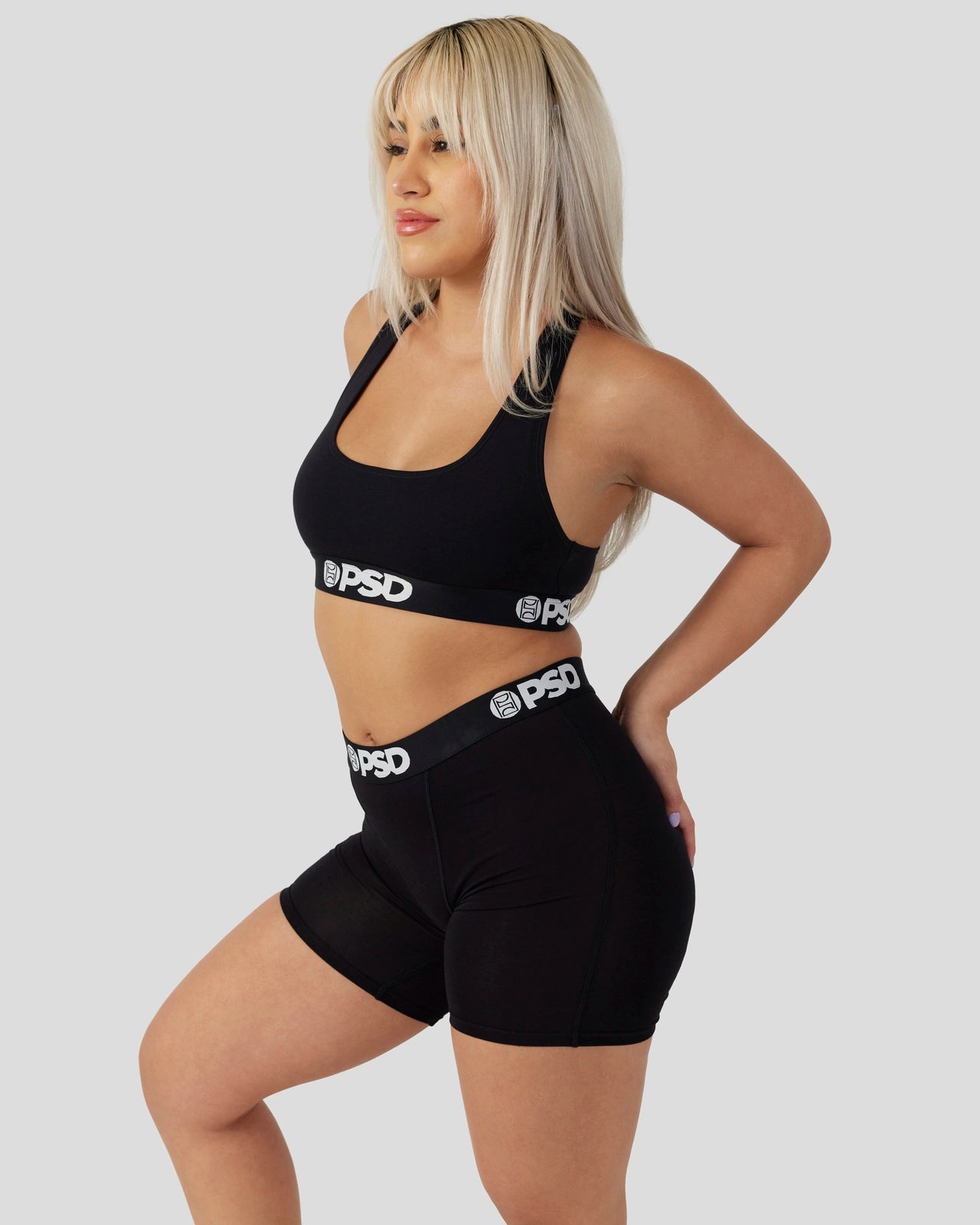 PSD Modal Solids - Black - Womens Boxer Brief - Modal