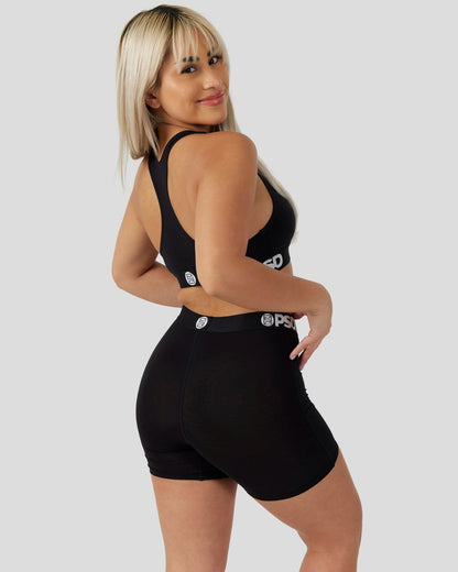 PSD Modal Solids - Black - Womens Boxer Brief - Modal