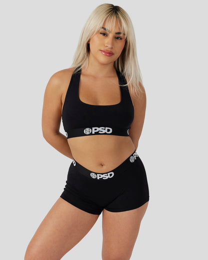 PSD Modal Solids - Black - Sports Bra - Modal