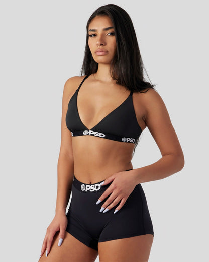PSD Solids - Black - Triangle Bralette