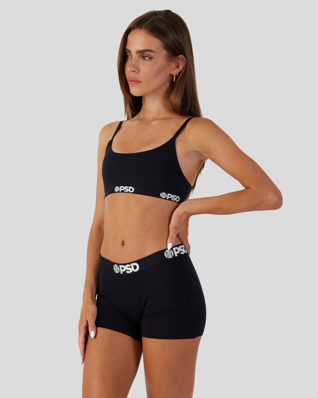 PSD Modal Solids - Black - Scoop Bralette - Modal