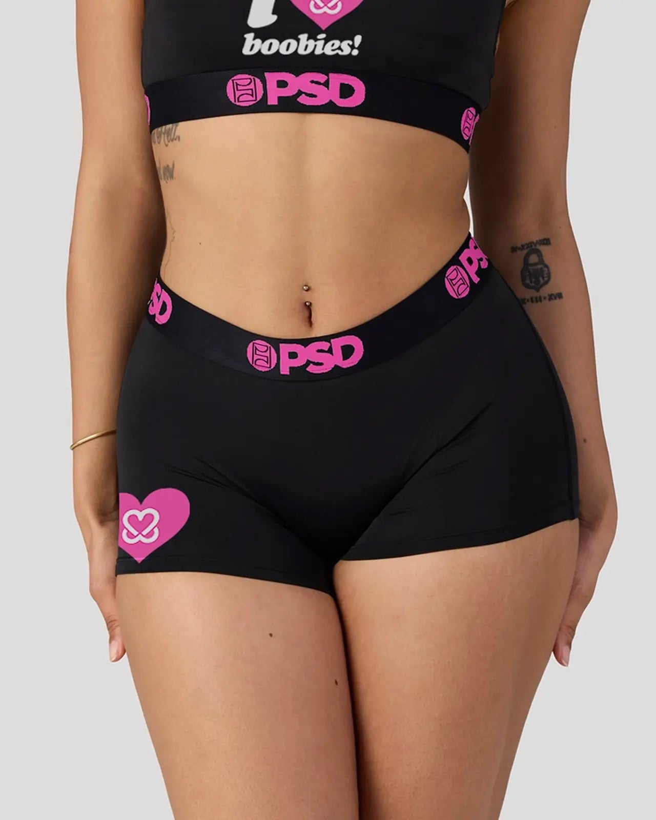 PSD Keep A Breast - I Heart Boobies - Boy Short