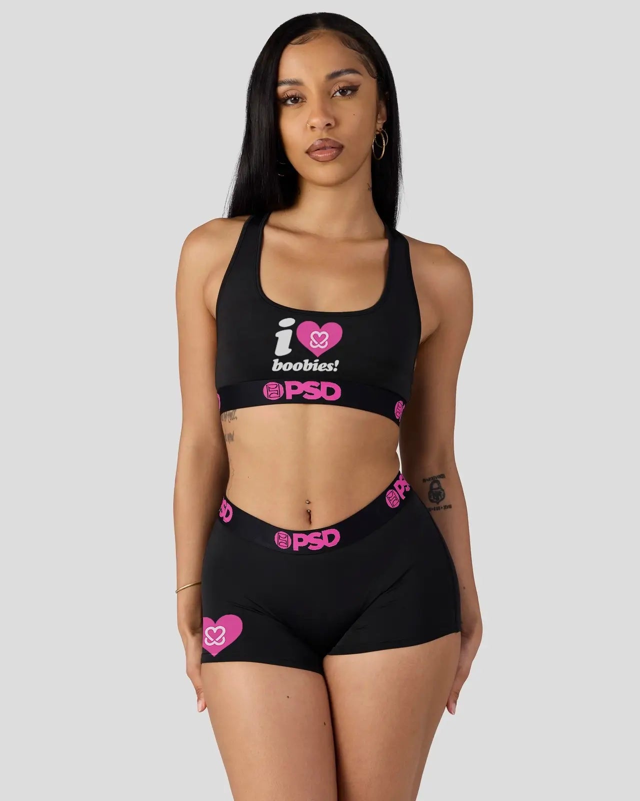 PSD Keep A Breast - I Heart Boobies - Boy Short