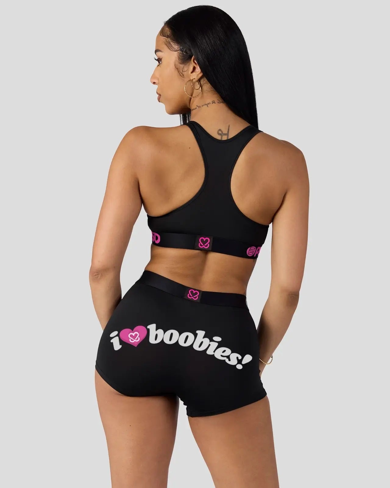 PSD Keep A Breast - I Heart Boobies - Boy Short