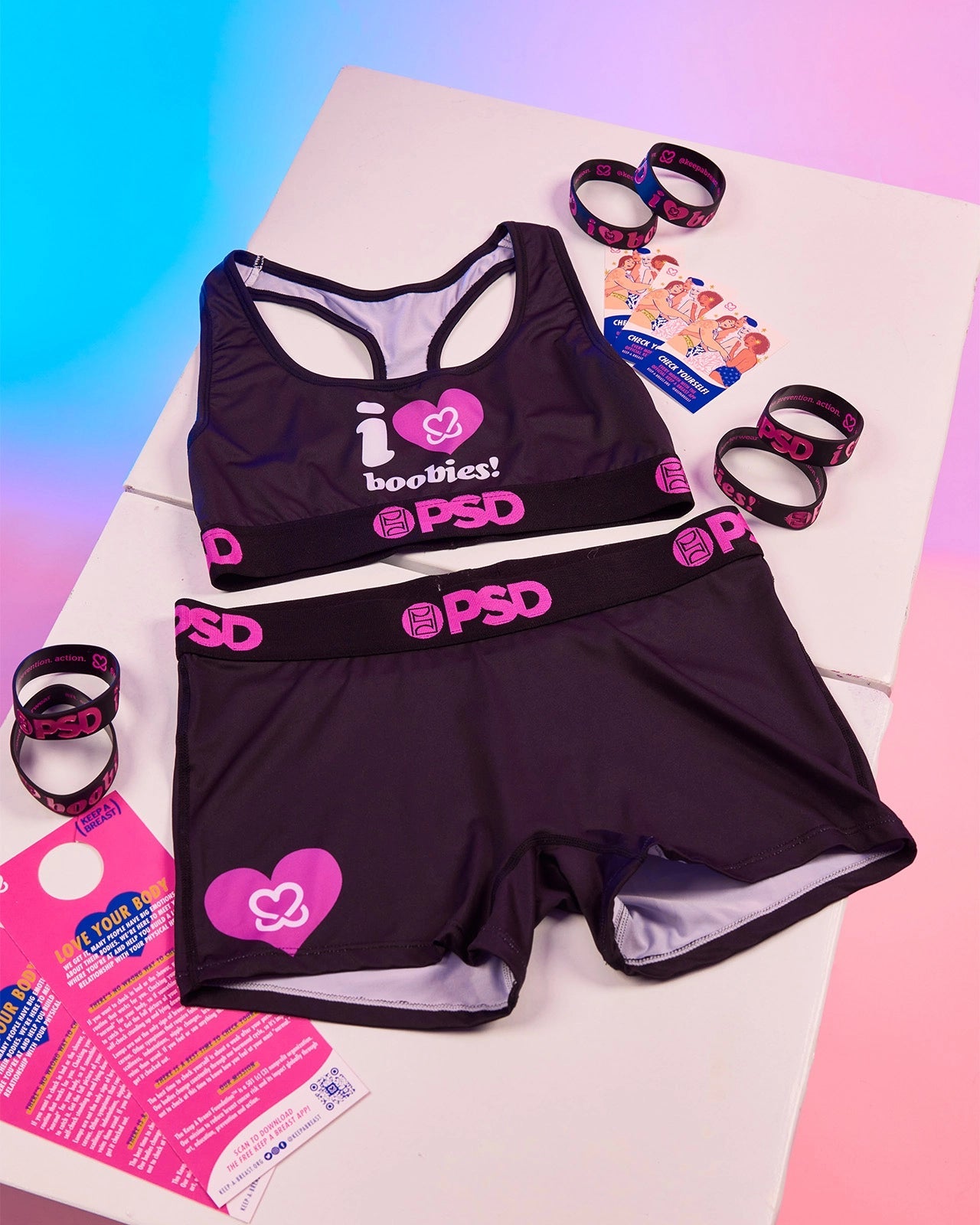 PSD Keep A Breast - I Heart Boobies - Boy Short