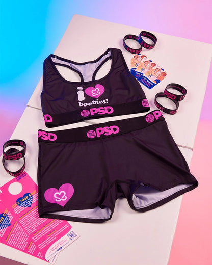 PSD Keep A Breast - I Heart Boobies - Boy Short