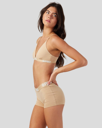 PSD Modal Solids - Sand - Triangle Bralette - Modal