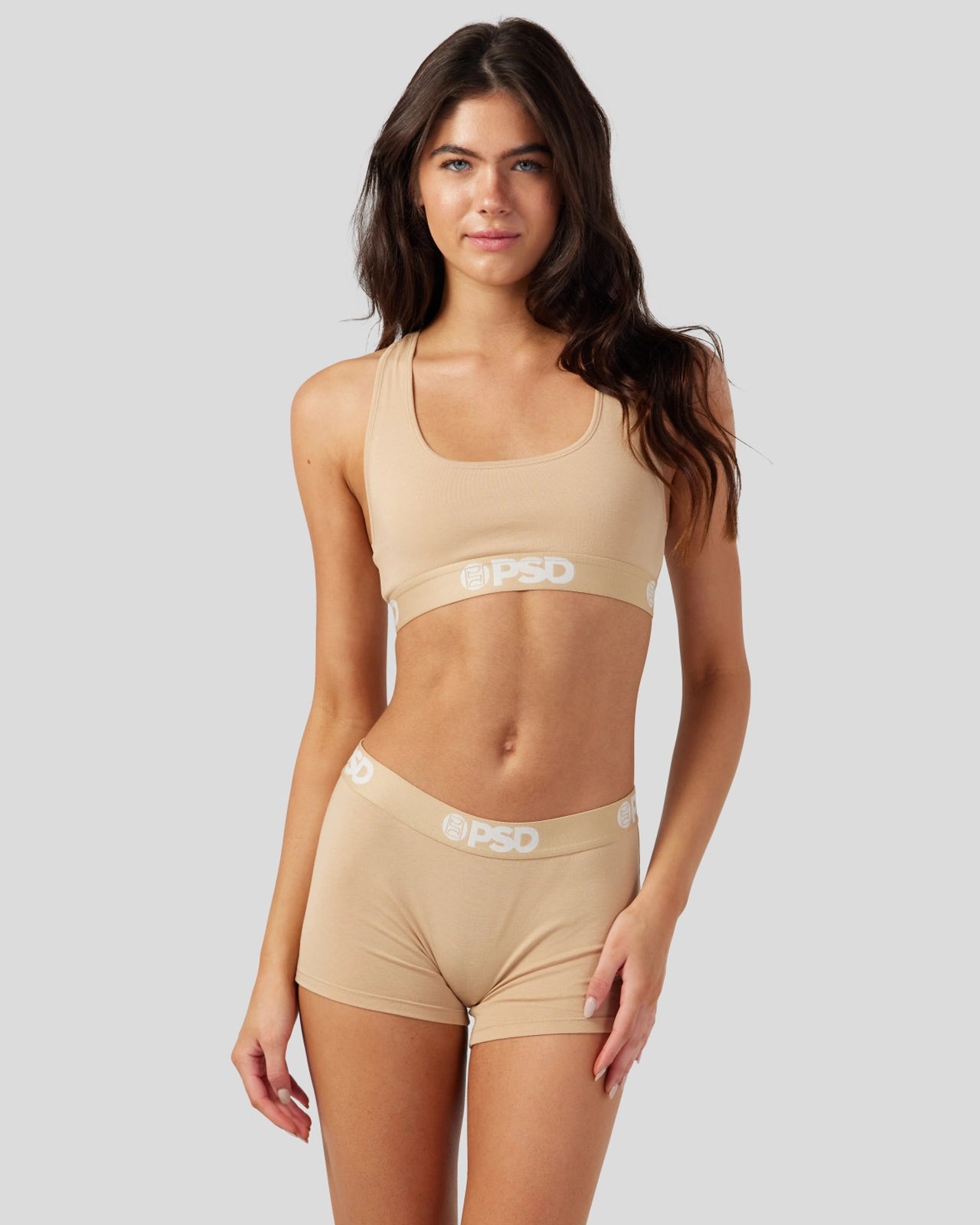 PSD Modal Solids - Sand - Sports Bra - Modal
