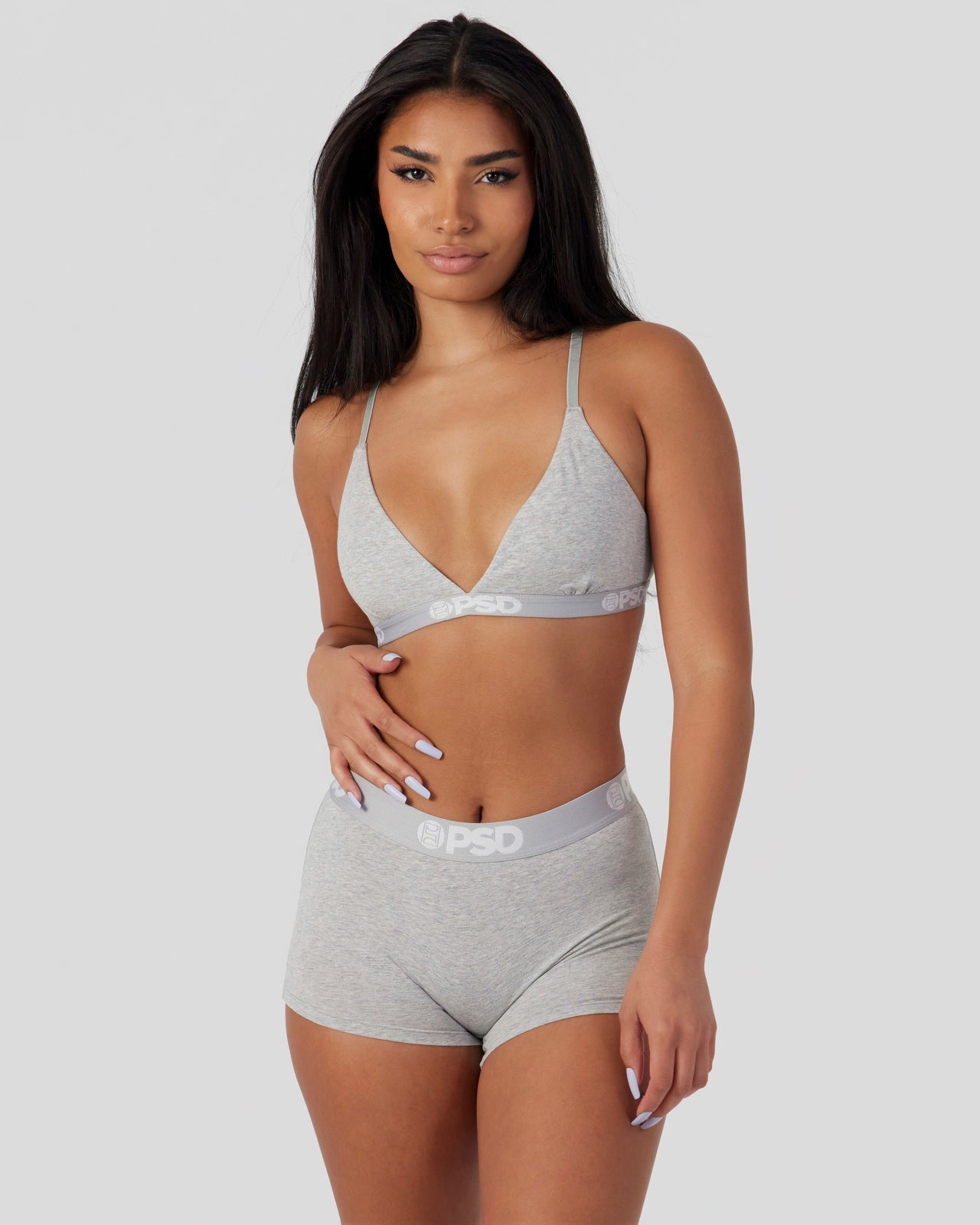 PSD Modal Solids - Athletic Grey - Triangle Bralette - Modal