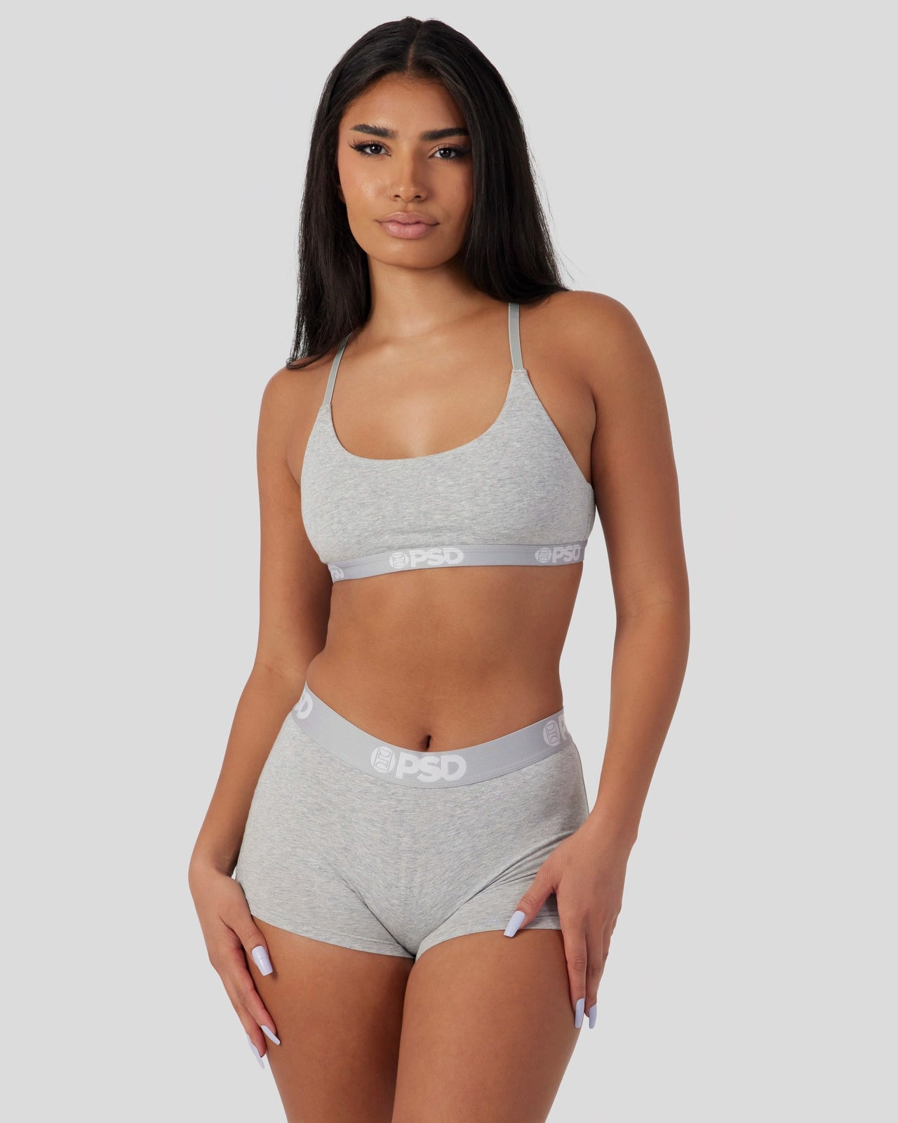 PSD Modal Solids - Athletic Grey - Scoop Bralette - Modal