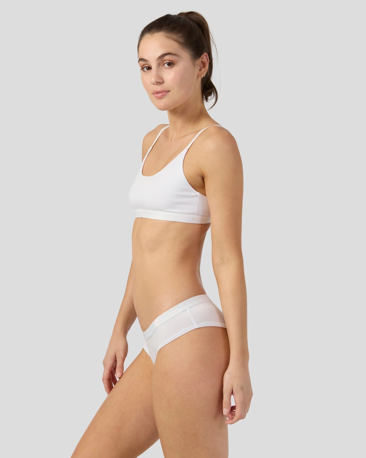 PSD Modal Solids - White - Cheeky - Modal