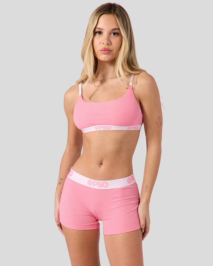PSD Ribbed - Baby Pink - Scoop Bralette - Ribbed