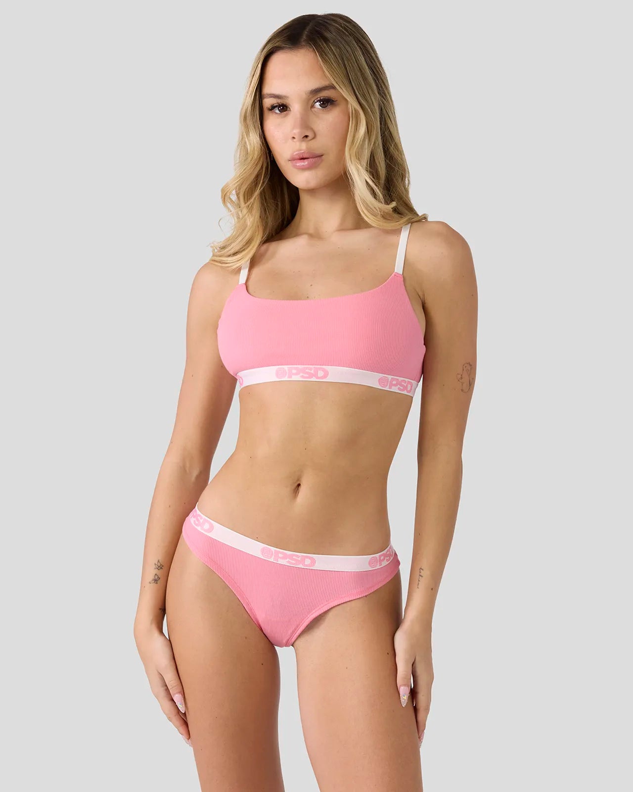 PSD Ribbed - Baby Pink - Thong - Ribbed