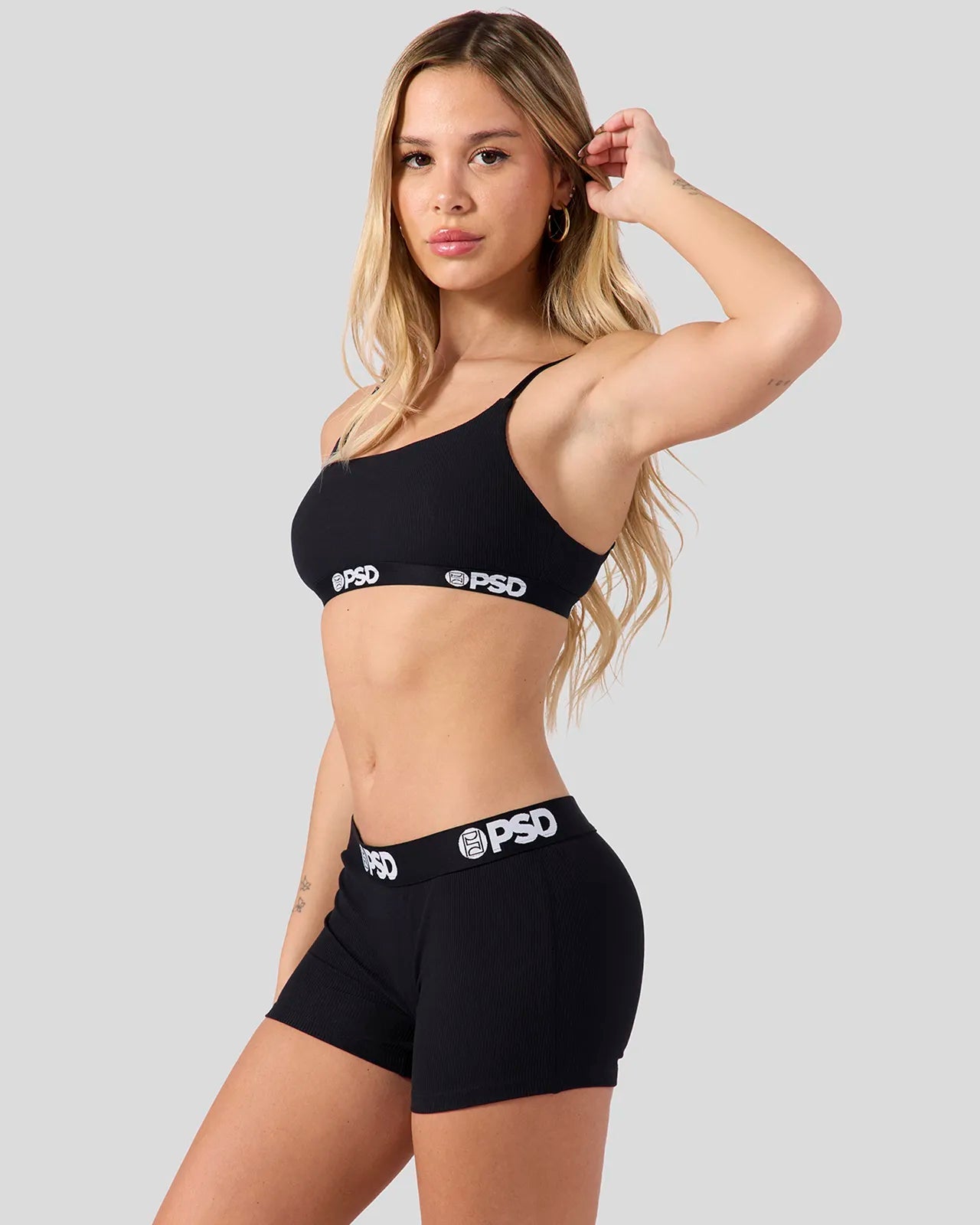 PSD Ribbed - Black - Boy Short - Ribbed