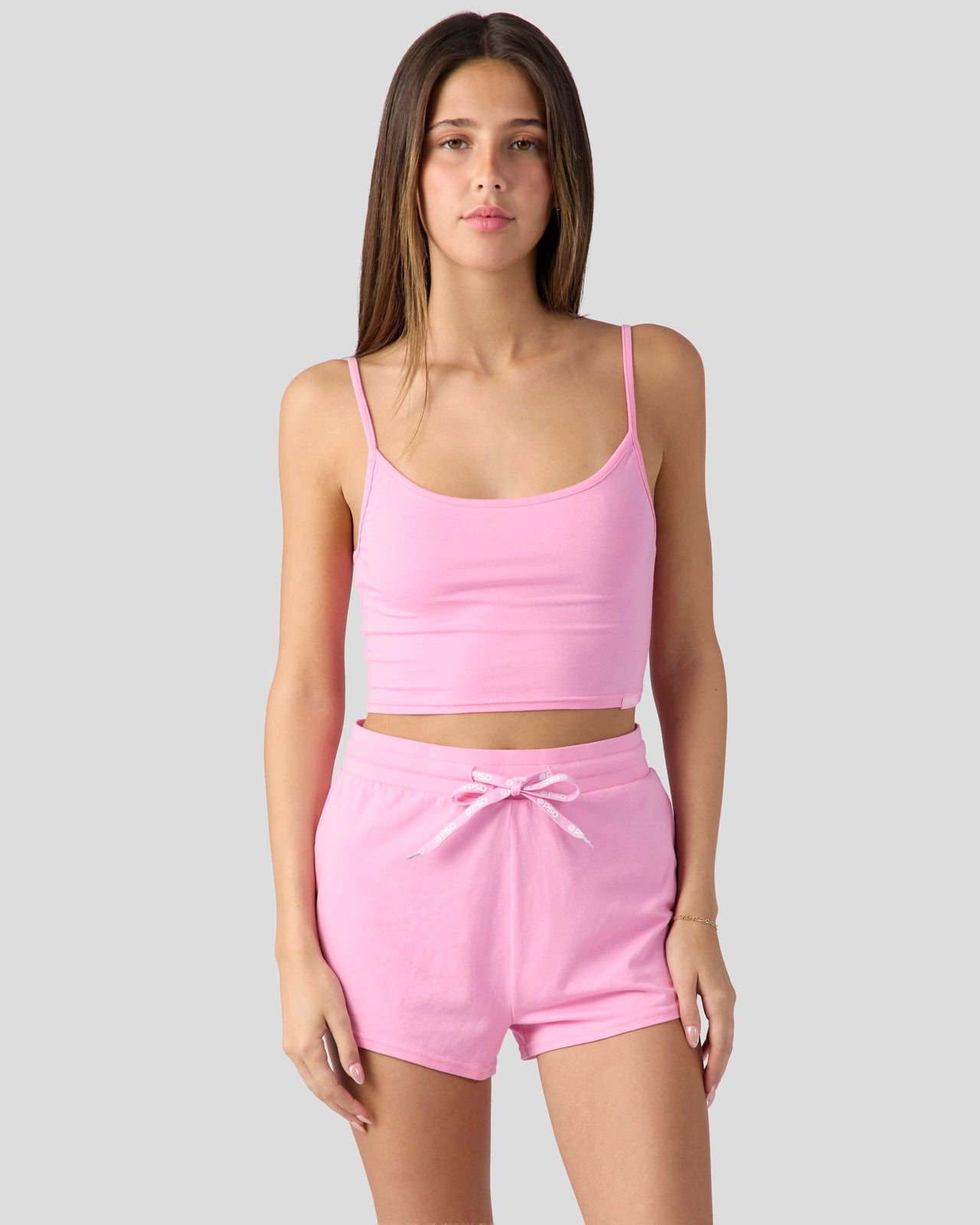 PSD Bubblegum Pink Modal - Cami Sleep Set - Cami Sleep Set