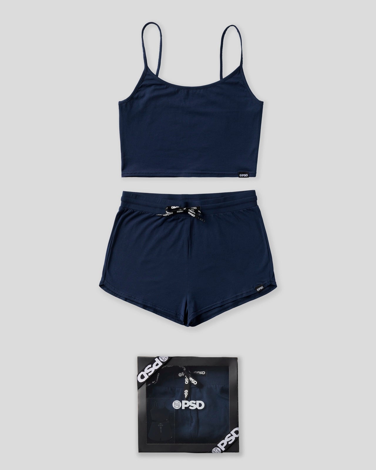 PSD Nite Blue Modal - Cami Sleep Set - Cami Sleep Set