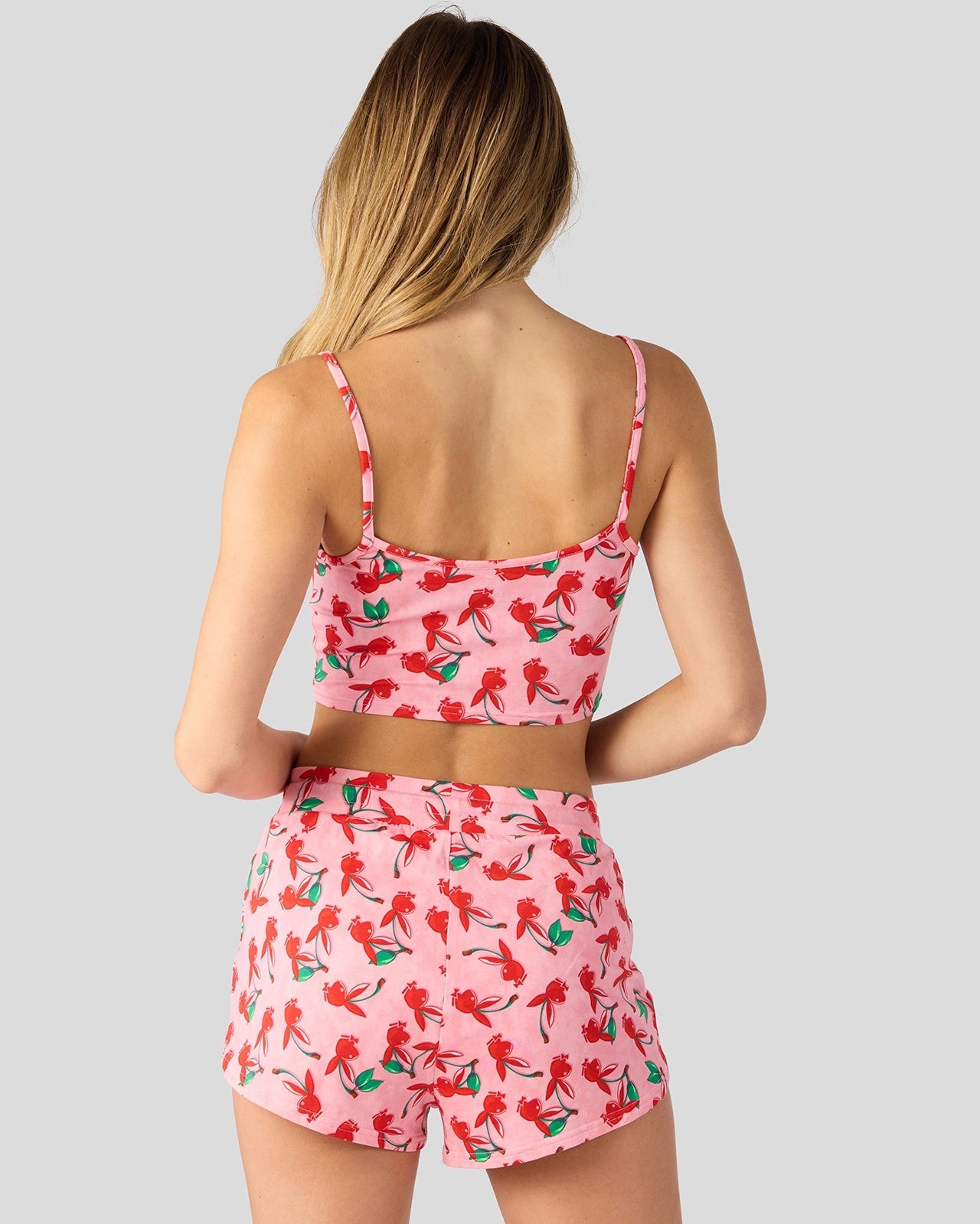 PSD Playboy Cherry Love Modal - Cami Sleep Set - Cami Sleep Set