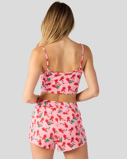 PSD Playboy Cherry Love Modal - Cami Sleep Set - Cami Sleep Set