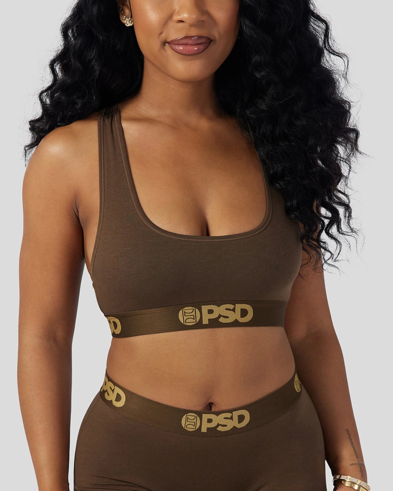 PSD Modal Solids - Cocoa - Sports Bra - Modal