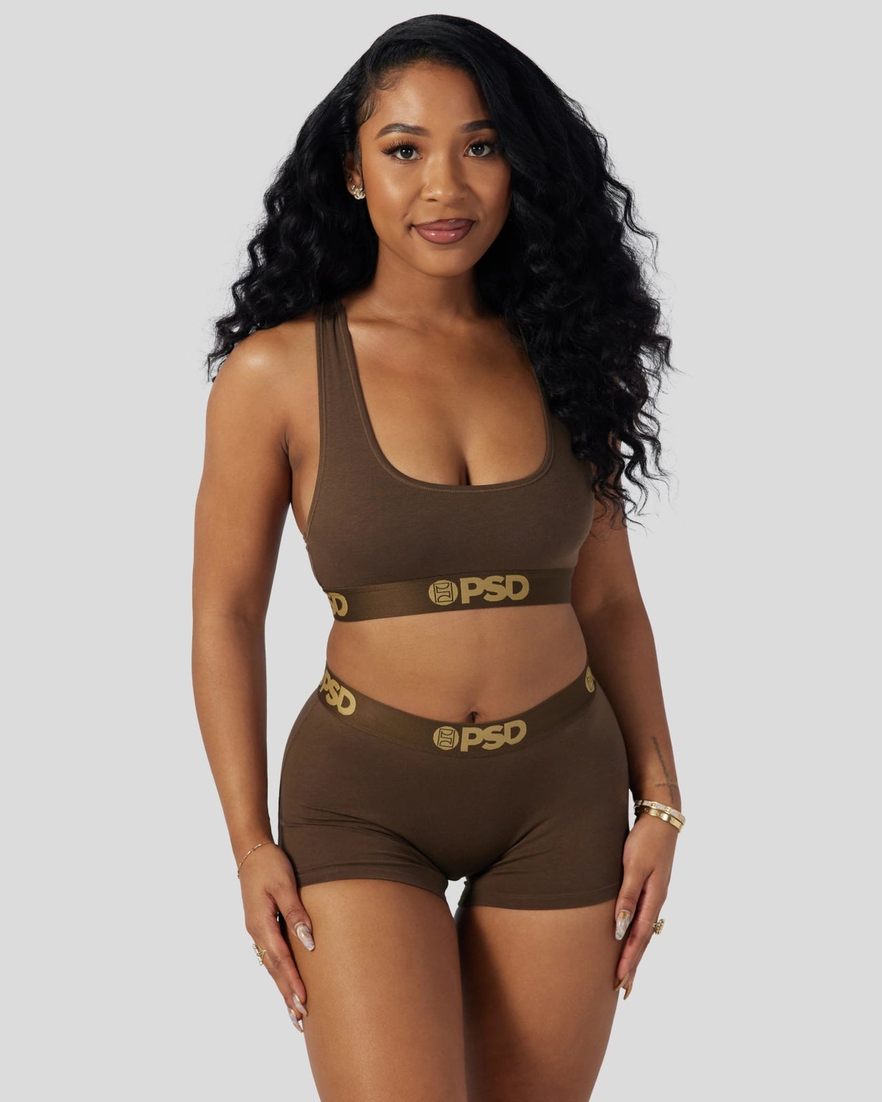 PSD Modal Solids - Cocoa - Sports Bra - Modal