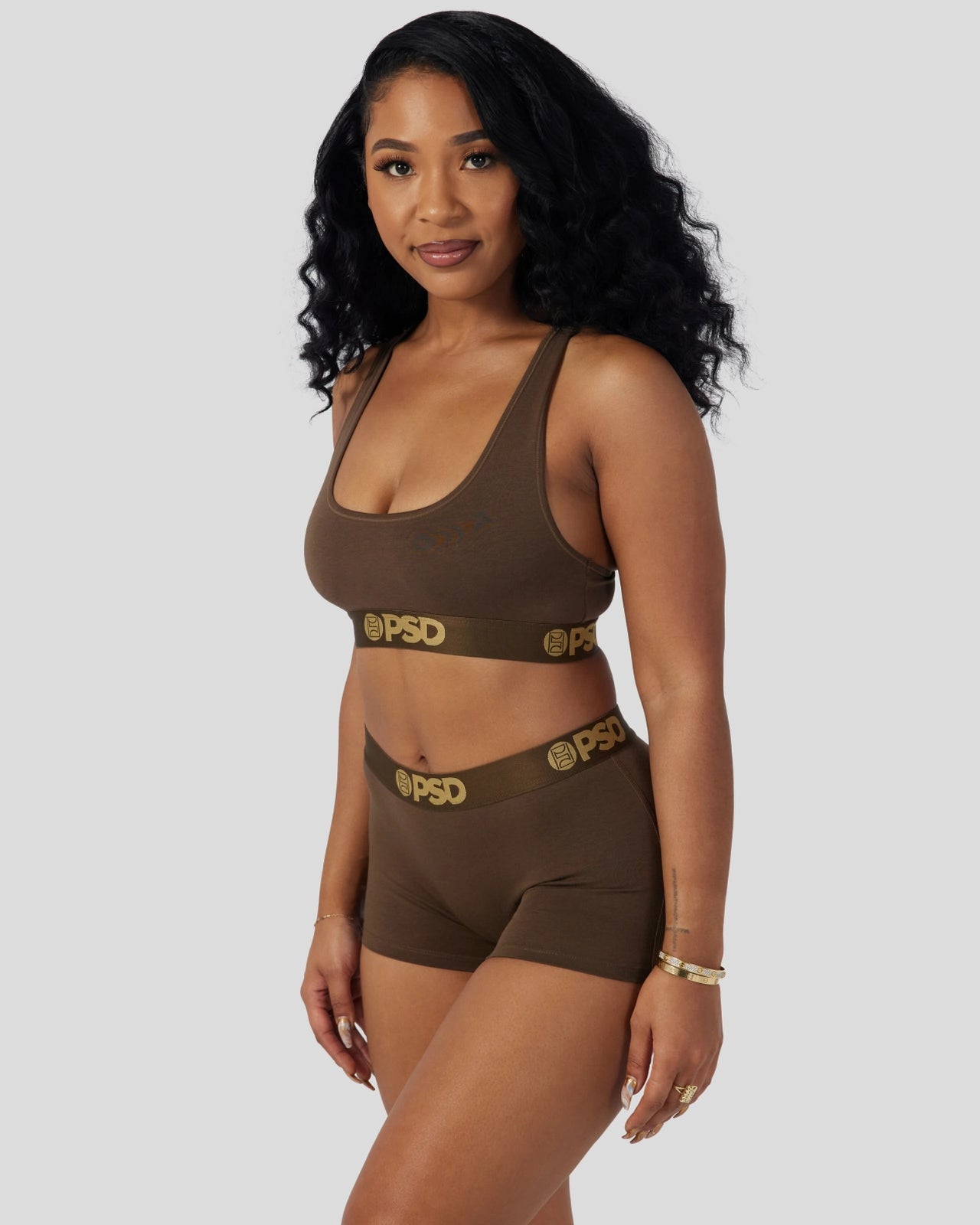 PSD Modal Solids - Cocoa - Sports Bra - Modal