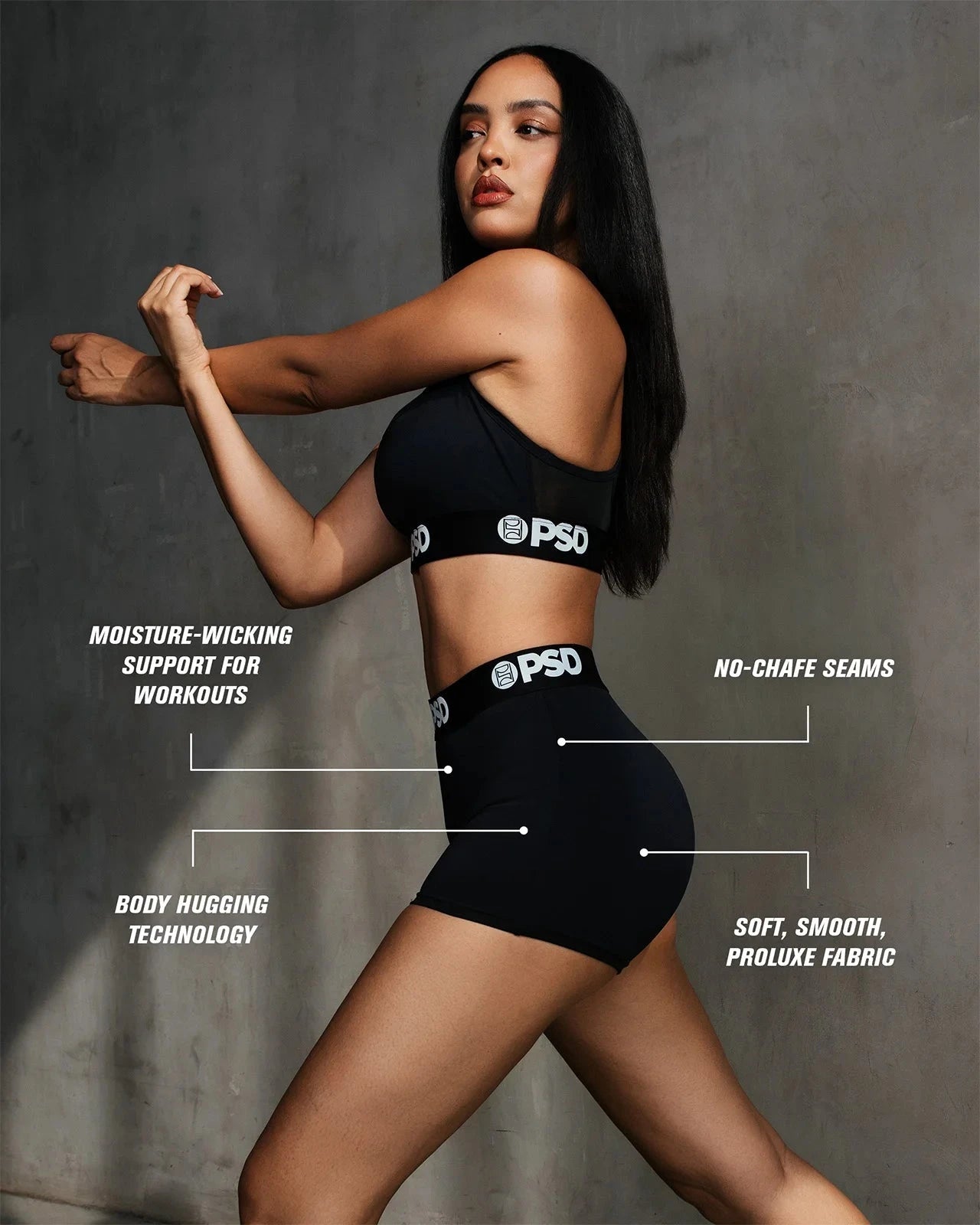 PSD ProLuxe - Black - Compression Short
