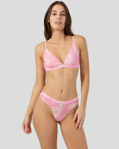 PSD Mesh - Pink Bandana - Triangle Bralette - Mesh